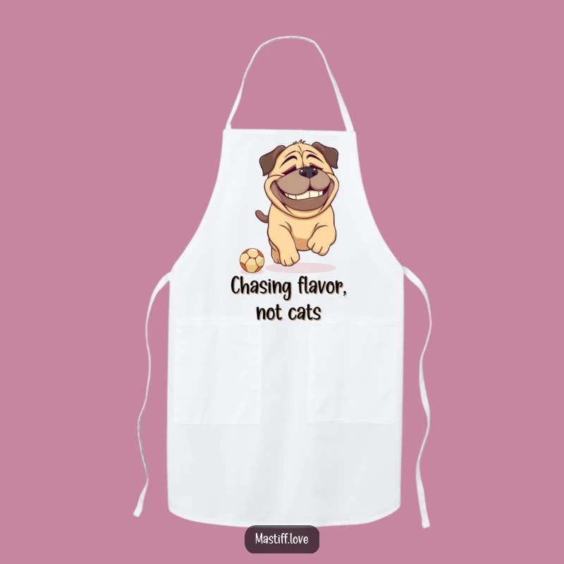 Funny Mastiff Dopey Grin Apron - Kitchen Humor Dog Lover Funny Gift