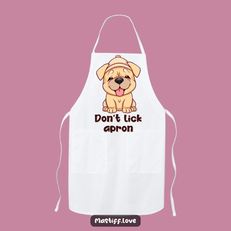 Funny Mastiff Puppy Hat Apron: Cook With Canine Charm