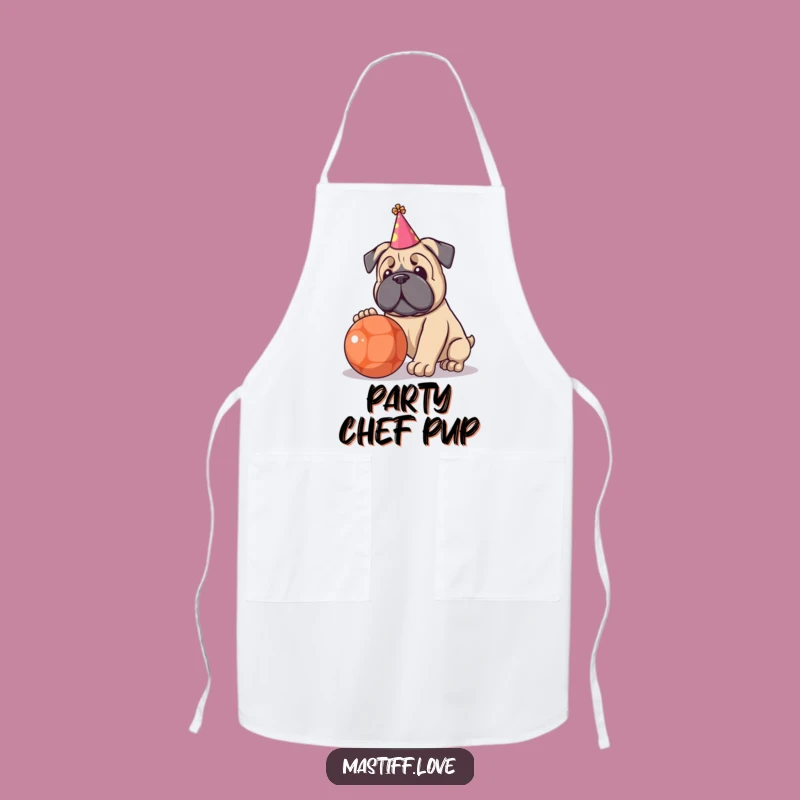 Funny Kawaii Mastiff Party Apron - Kitchen Celebrations