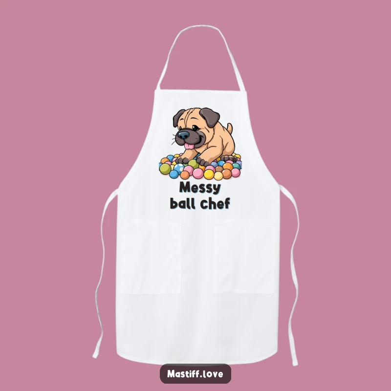 Funny Energetic Mastiff Apron - Hilarious Kitchen Wear for Playful Cooks & Dog Lovers!