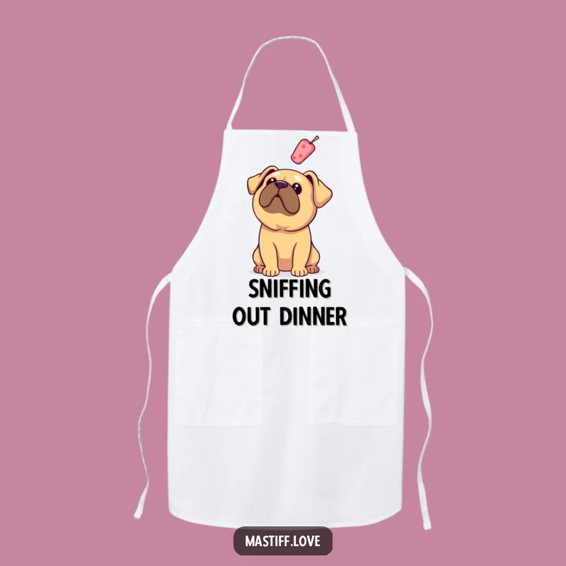 Funny Mastiff Floppy Ears Treat Apron - Kitchen Humor for Treat Lovers