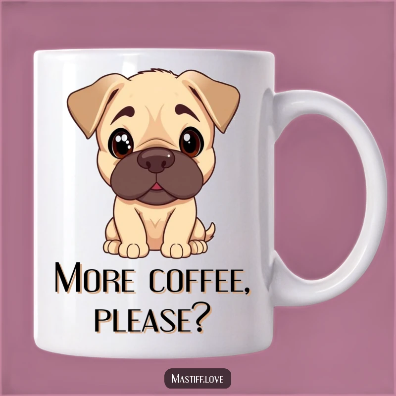 Funny Mastiff Puppy Head Tilt Mug - Curious Dog Lover Funny Gift
