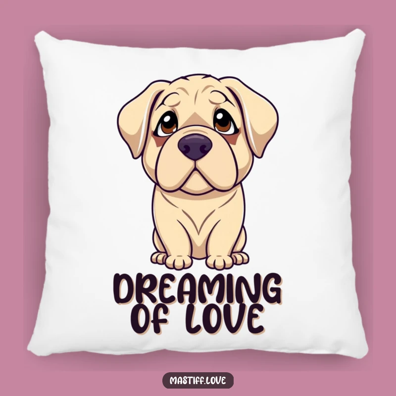 Funny Mastiff Pillow: Gentle Adoration & Hilarious Comfort for Dog Lovers
