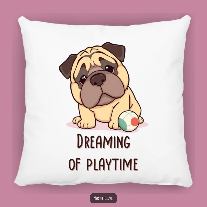Funny Kawaii Mastiff Pillow: Jowly Cuteness for Cozy Comfort, Perfect Funny Gift