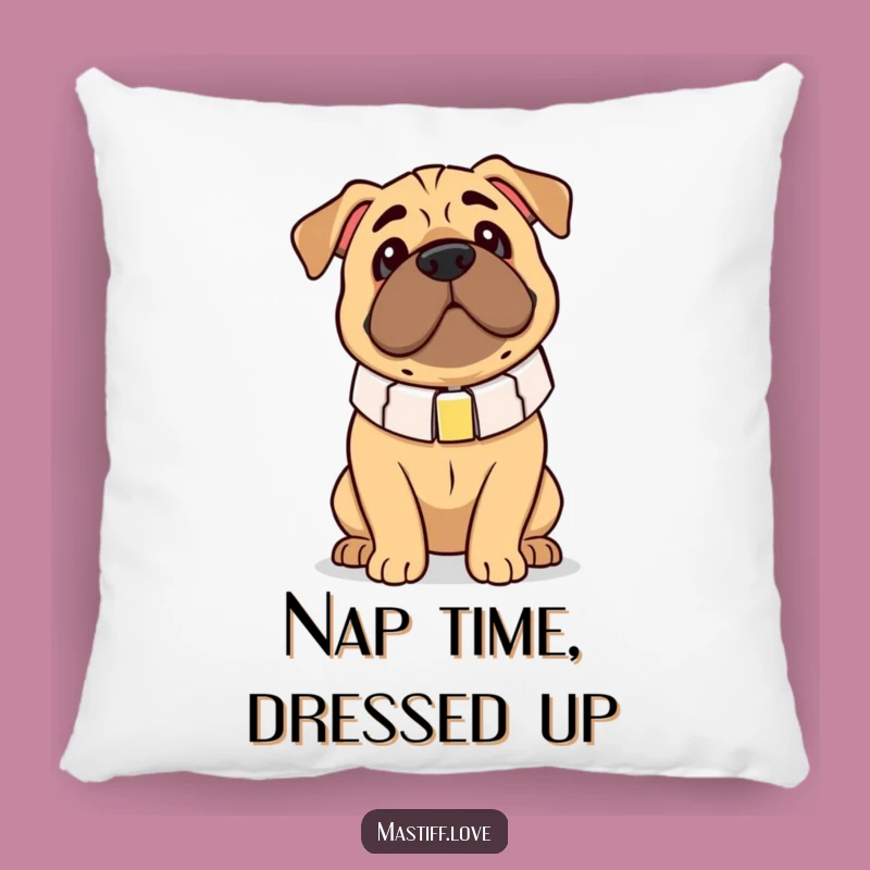 Funny Clumsy Mastiff Oversized Collar Pillow - Comfy & Hilarious Decor