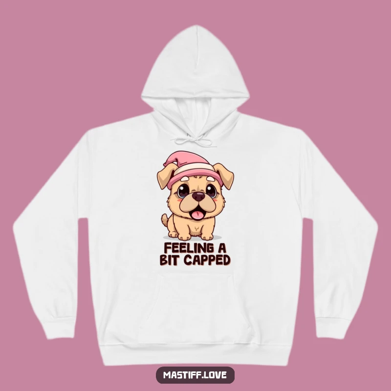 Cozy Kawaii Mastiff Hat Surprise Hoodie, Warm Whimsical Dog Gift