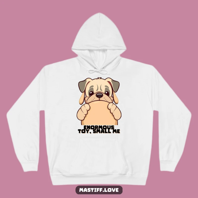 Funny Kawaii Mastiff Hoodie - Cozy Comfort, Giggle-Worthy Dog Design