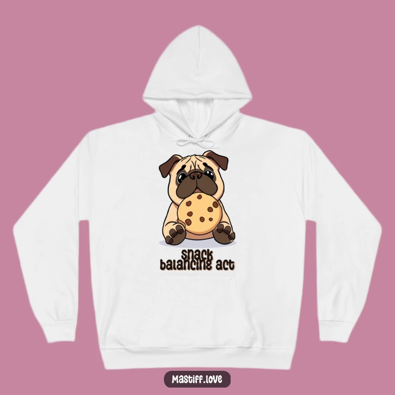 Funny Kawaii Mastiff Cookie Hoodie: Cozy & Cute Dog Sweatshirt Gift