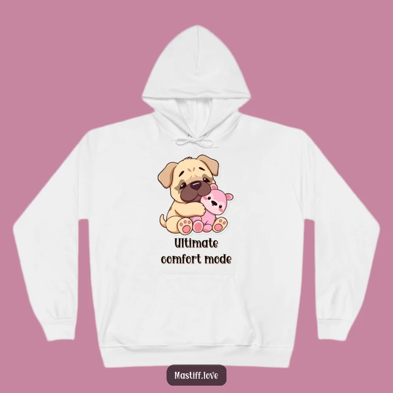 Funny Mastiff Snuggle Hoodie: Cozy Up with a Tiny Friend, The Perfect Warm Funny Gift!