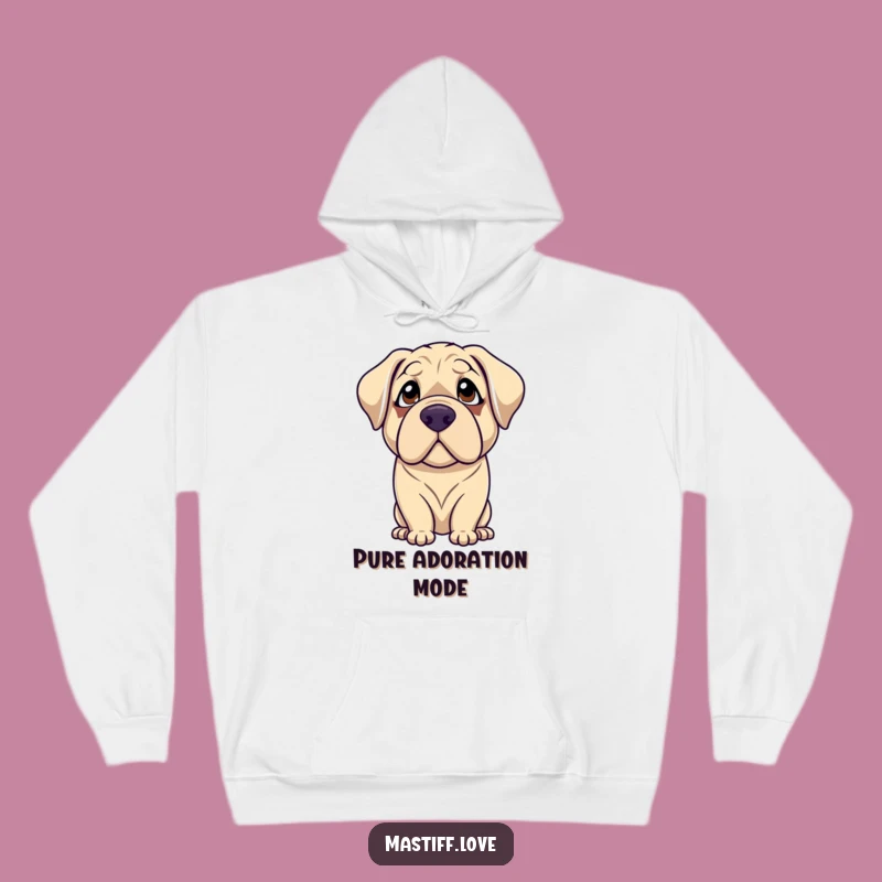 Cozy Funny Mastiff Hoodie: Gentle Love & Hilarious Warmth for Dog Fans