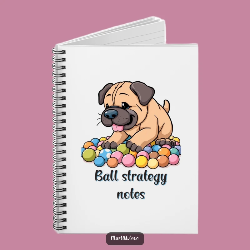 Funny Energetic Mastiff Notebook - Hilarious Dog Journal for Active Thoughts & Ideas!