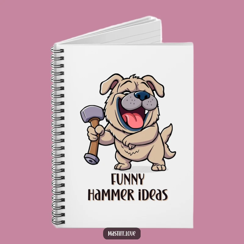 Funny Jovial Mastiff Notebook - Hilarious Dog Journal for Laughing & Ideas!