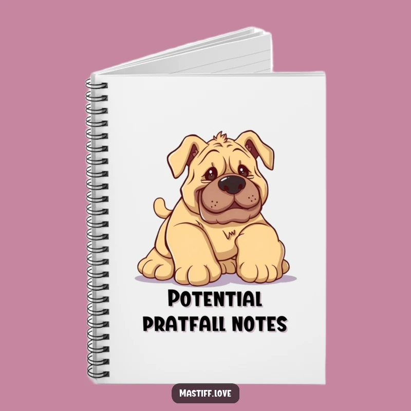 Funny Tripping Mastiff Notebook - Hilarious Dog Journal for Silly Notes & Ideas!