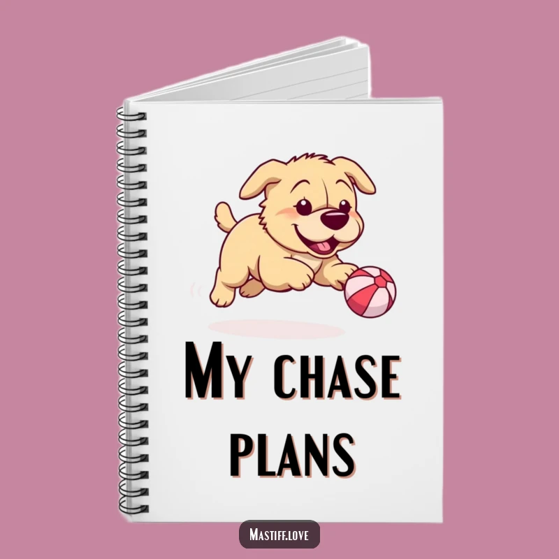 Funny Mastiff Notebook: Hilarious Chase & Playful Journaling