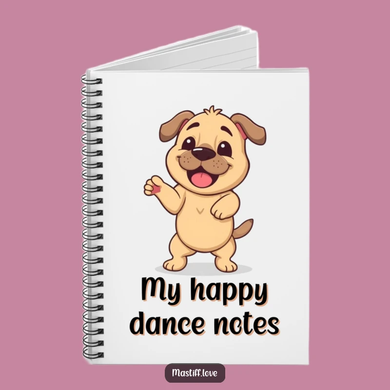 Funny Mastiff Dance Notebook: Silly Wiggle, Humorous Stationery