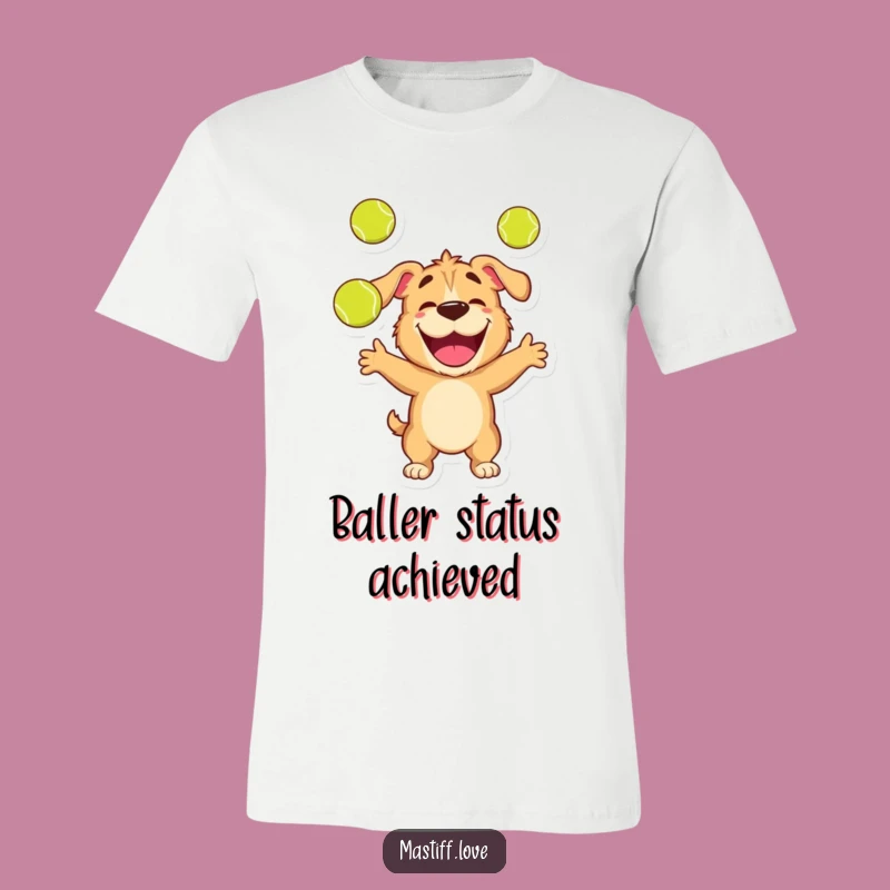 Funny Mastiff T-Shirt: Juggling Pup Tee, Great Gift for Dog Lovers