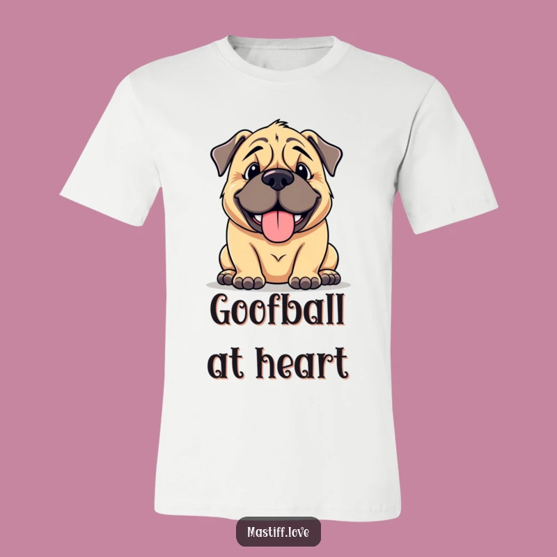 Funny Mastiff Goofy Smile T-Shirt: Cuddly Dog Lover's Hilarious Apparel