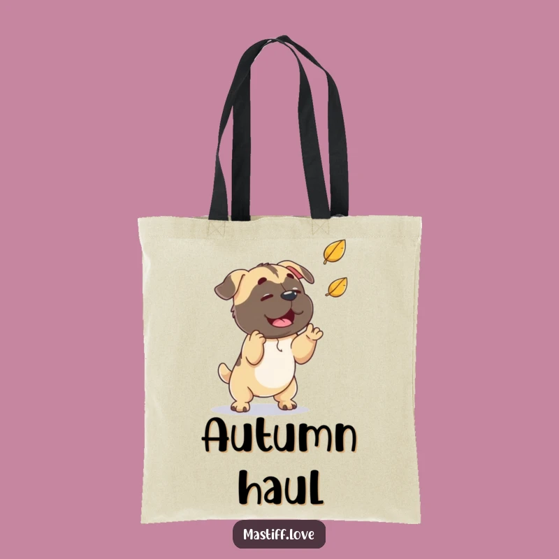 Funny Mastiff Leaf Bag: Carry Fall Fun with this Dog Tote